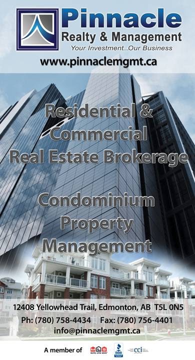 Pinnacle Realty & Management Inc | 12408 Yellowhead Trail, Edmonton, AB T5L 0N5, Canada | Phone: (780) 758-4434