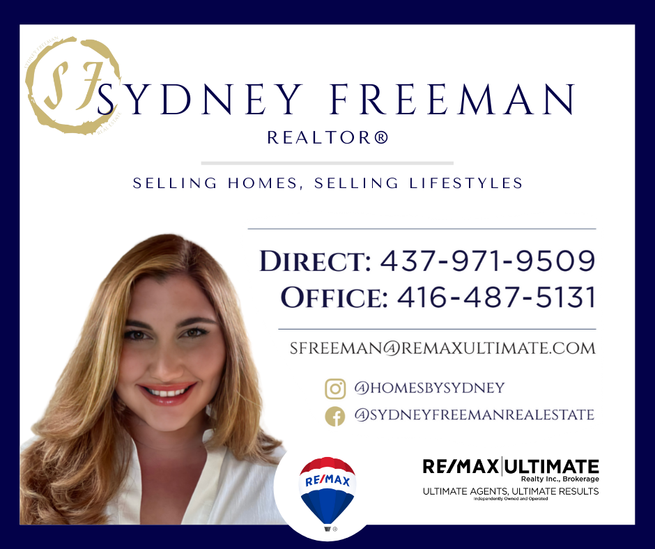 Sydney Freeman Toronto Realtor® | 836 Dundas St W, Toronto, ON M6J 1V5, Canada | Phone: (437) 971-9509