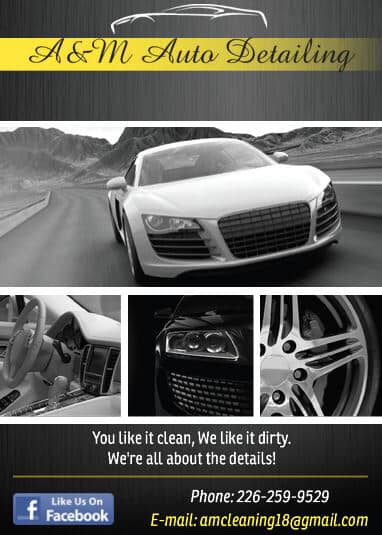 A&M Auto Detailing | 22 Coles Crescent Unit 3, Orangeville, ON L9W 5W2, Canada | Phone: (226) 259-9529
