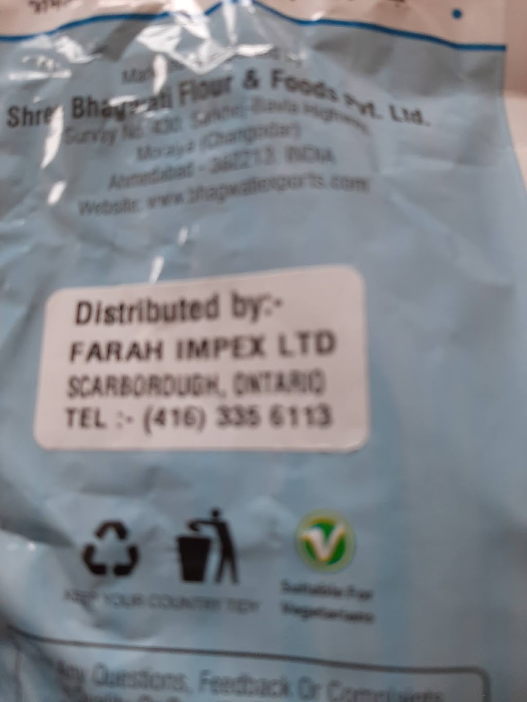 Farah Impex Ltd | Canada, 875 Progress Ave, Scarborough, ON M1H 2X6, Canada | Phone: (416) 335-6113