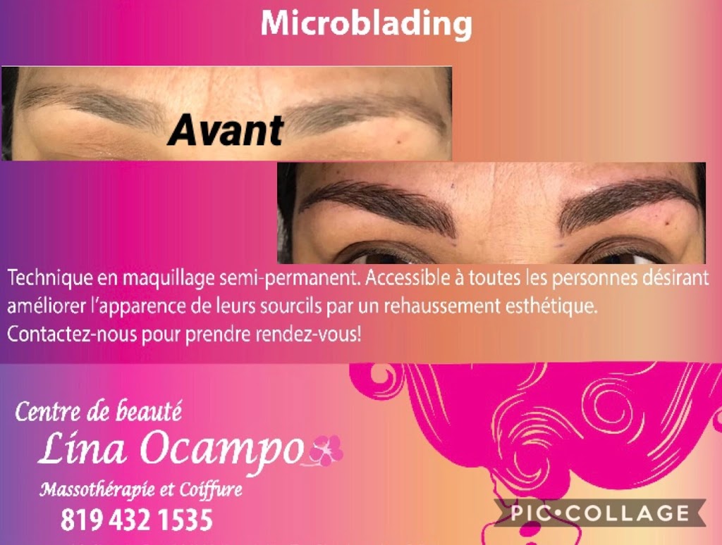 Centre de beauté Lina Ocampo ( massothérapie - coiffure) | 1471 Rue Molinari, Sherbrooke, QC J1N 0Z2, Canada | Phone: (819) 432-1535