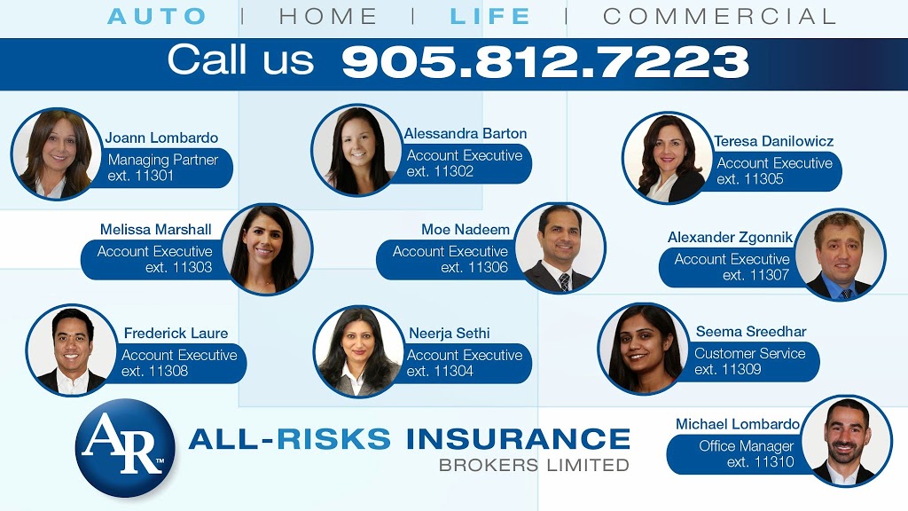 All Risks Insurance Brokers Limited | 6465 Millcreek Dr #201, Mississauga, ON L5N 5R3, Canada | Phone: (905) 812-7223