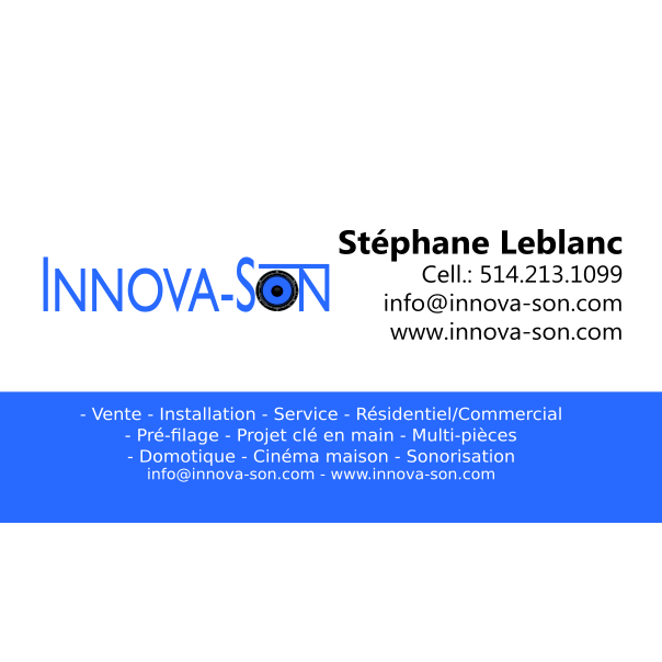Innova-son inc. | Rang St-François, Blainville, QC J7C 0W7, Canada | Phone: (514) 213-1099
