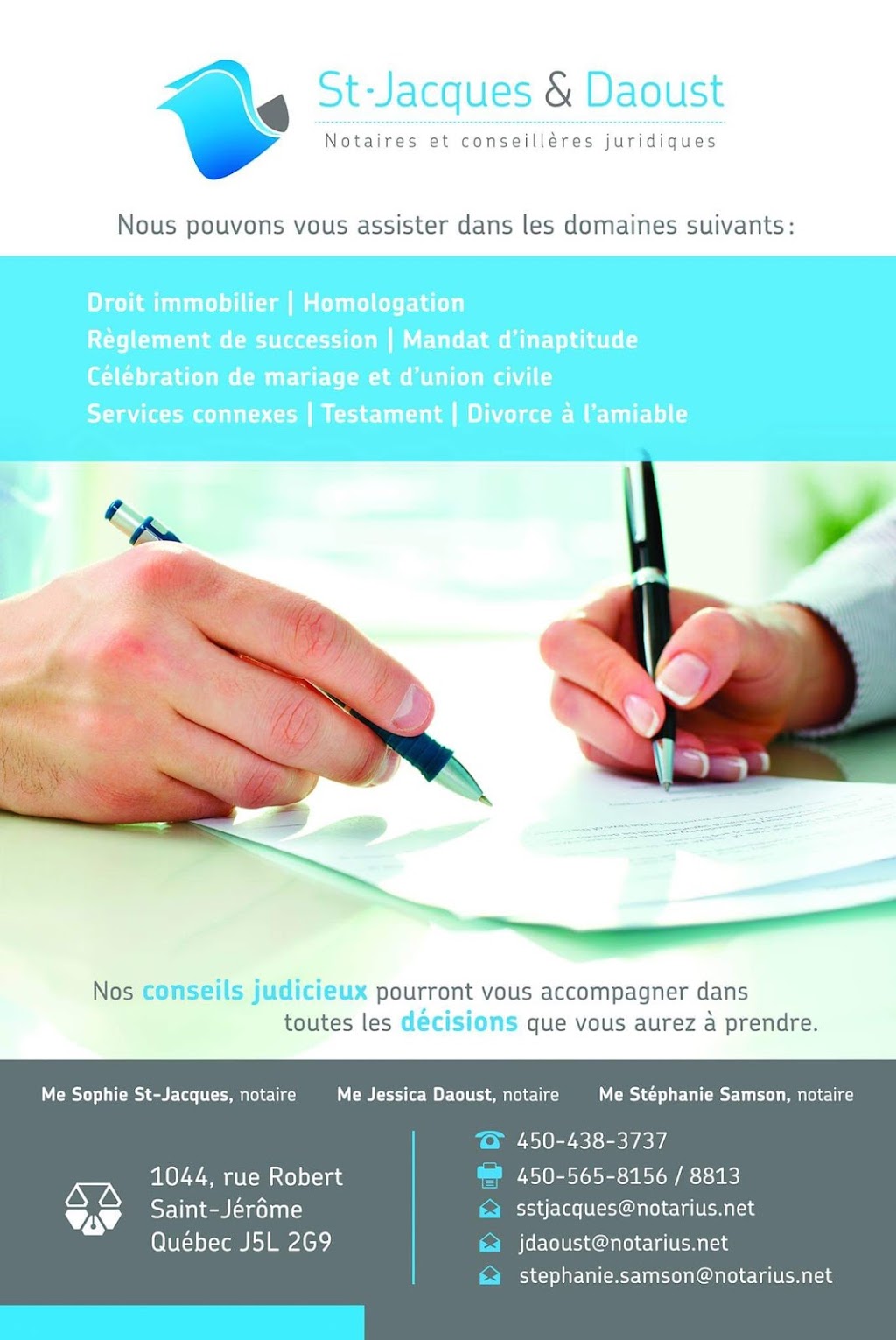 St-Jacques Sophie Me | 1044 Rue Robert, Saint-Jérôme, QC J5L 2G9, Canada | Phone: (450) 438-3737