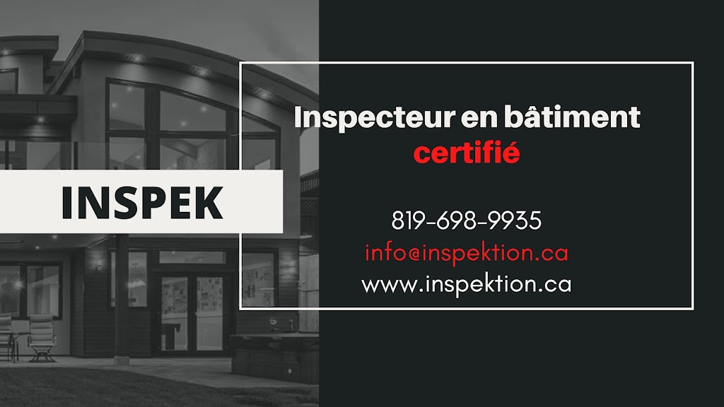 INSPEK - Inspecteur en bâtiment certifié | 615 Rang du Grand St Esprit, Nicolet, QC J3T 1T7, Canada | Phone: (819) 698-9935