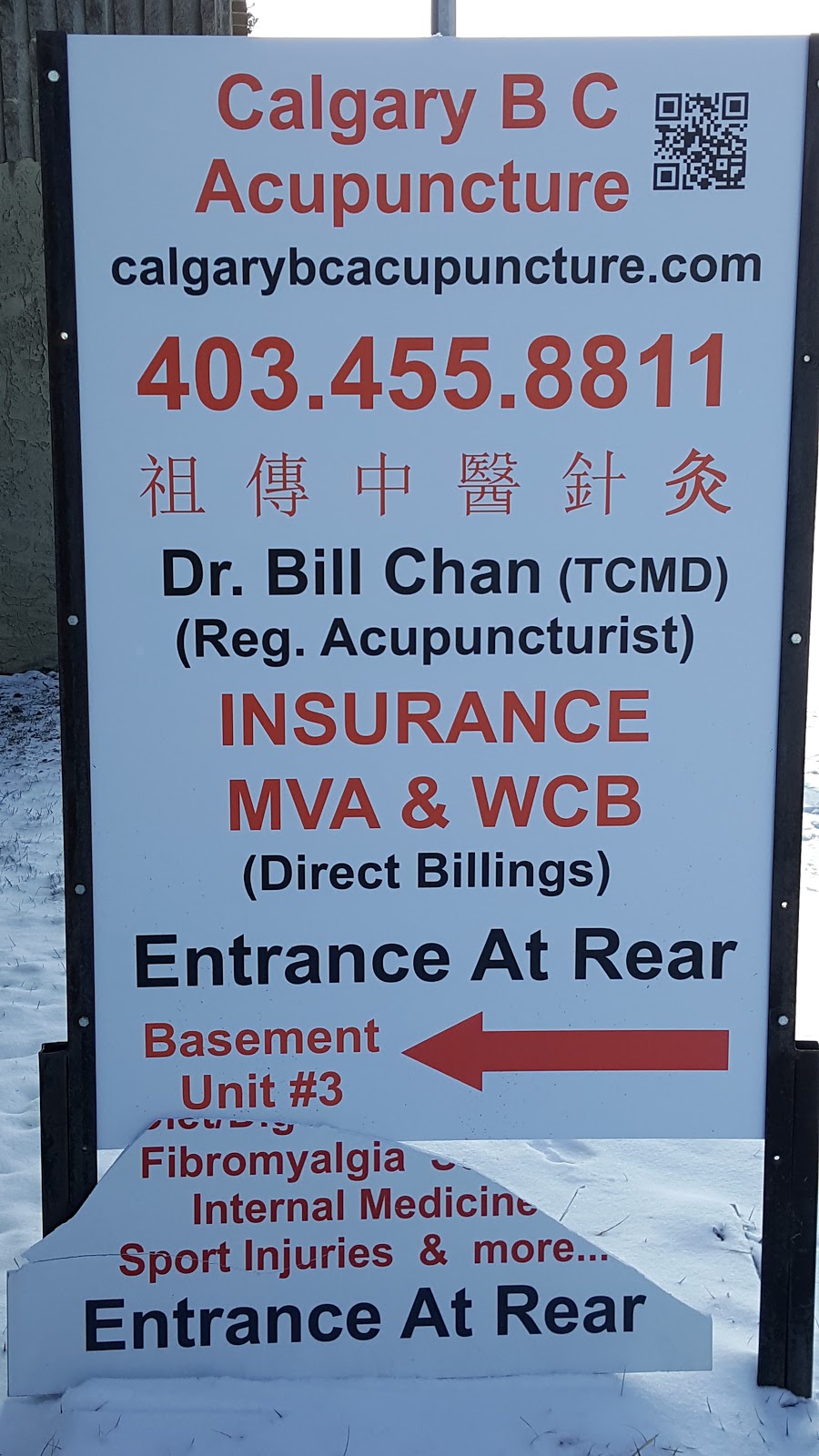 Calgary B C Acupuncture | 4803 Centre Street N.W., basement #3 Entrance from back alley on, Laycock Dr NW, Calgary, AB T2E 2Z6, Canada | Phone: (403) 455-8811