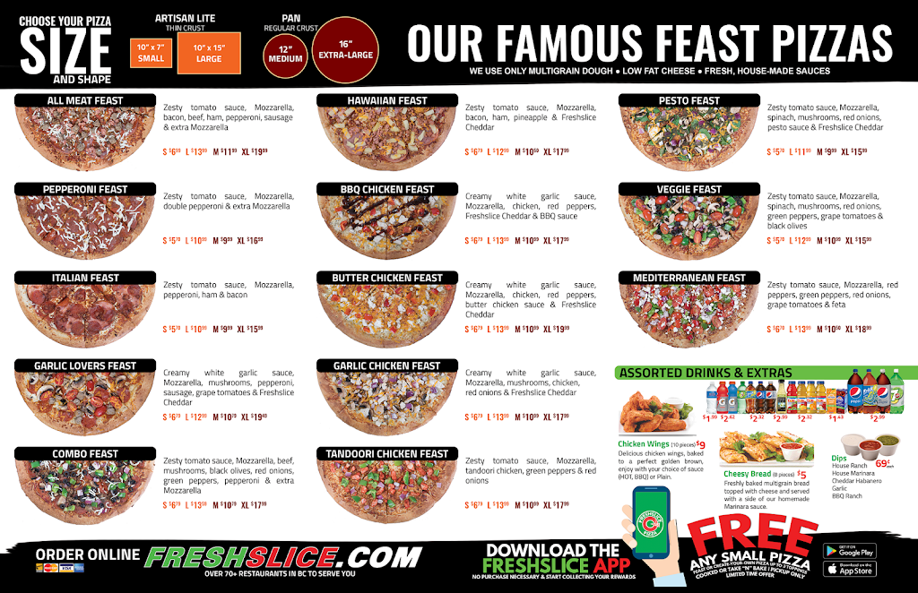Freshslice Pizza | 2362 Whatcom Rd, Abbotsford, BC V3G 0C1, Canada | Phone: (604) 853-7789
