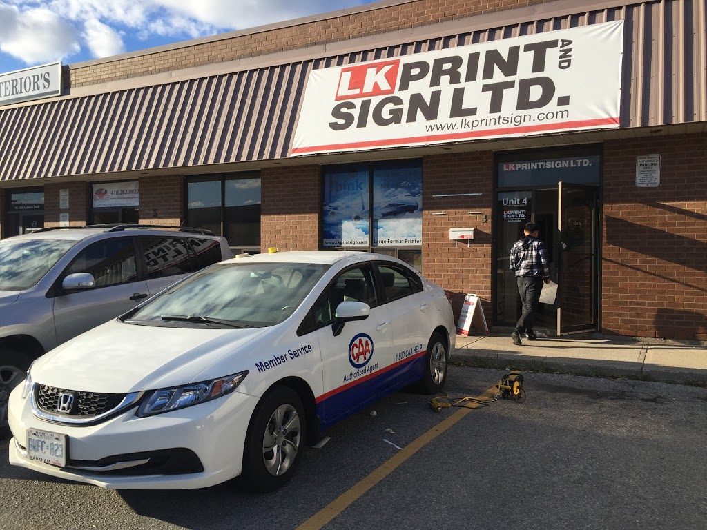LK Print and Sign | 14 Ashwarren Rd, North York, ON M3J 1Z5, Canada | Phone: (416) 630-9888