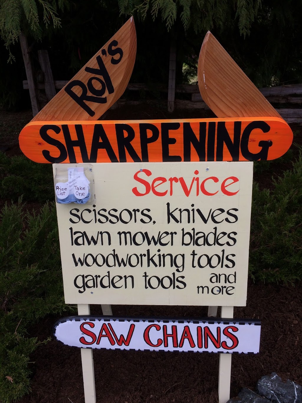 Roy’s Sharpening Service | 3881 Charlton Dr, Qualicum Bay, BC V9K 1Z3, Canada | Phone: (250) 650-1650