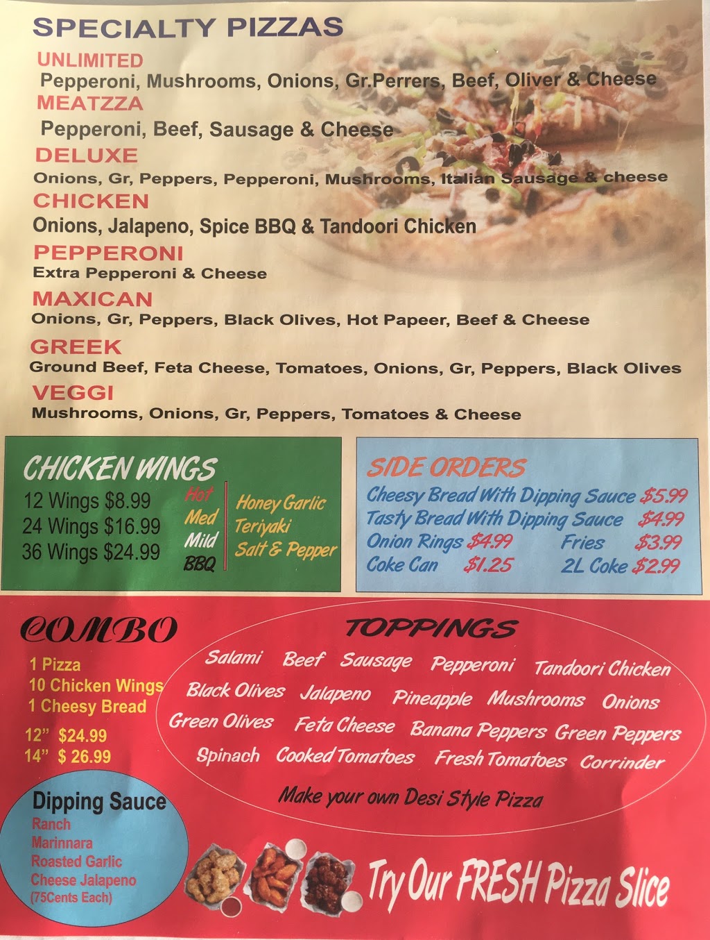 Ontario Pizza Unlimited | 1686 Albion Rd, Etobicoke, ON M9V 1B8, Canada | Phone: (416) 742-9000