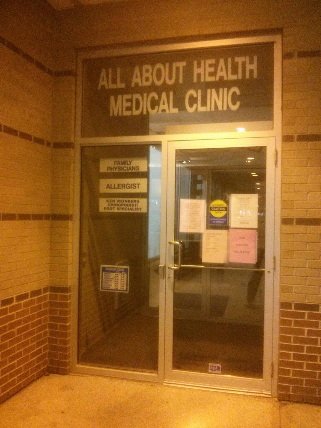 All About Health Medical Centre | 1070 Major Mackenzie Dr E, Richmond Hill, ON L4S 1P3, Canada | Phone: (905) 884-0666