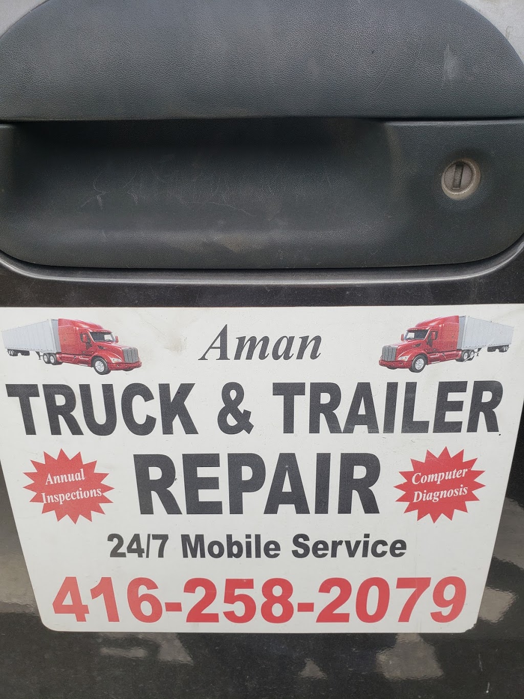 Aman Truck and Trailer 24 hour Mobile Service | 32 Rutherford Rd S, Brampton, ON L6W 3J1, Canada | Phone: (416) 258-2079
