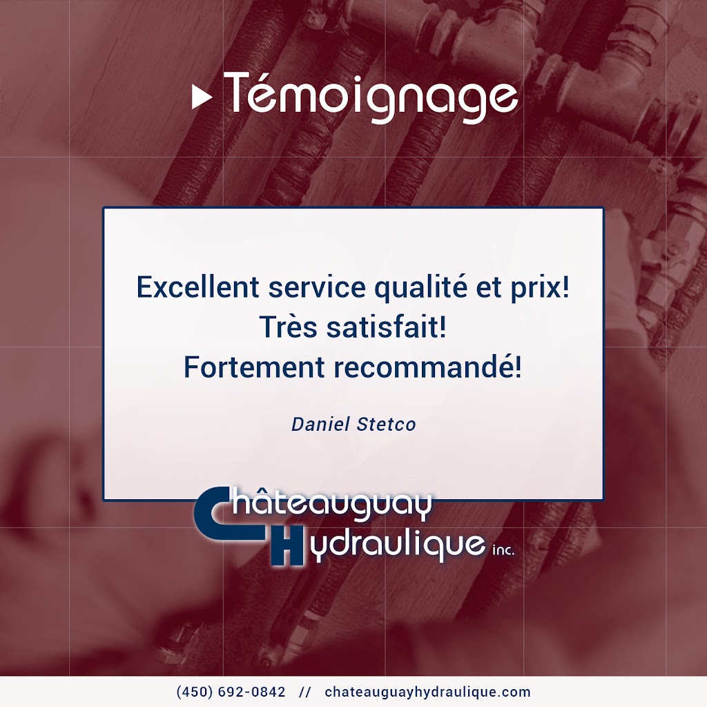 Chateauguay Hydraulique Inc | 258 Bd Industriel, Châteauguay, QC J6J 4Z2, Canada | Phone: (450) 692-0842