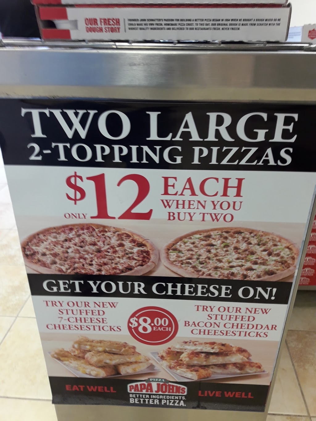 Papa Johns Pizza | 3690 Westwinds Dr NE, Calgary, AB T3J 5H3, Canada | Phone: (403) 568-7272
