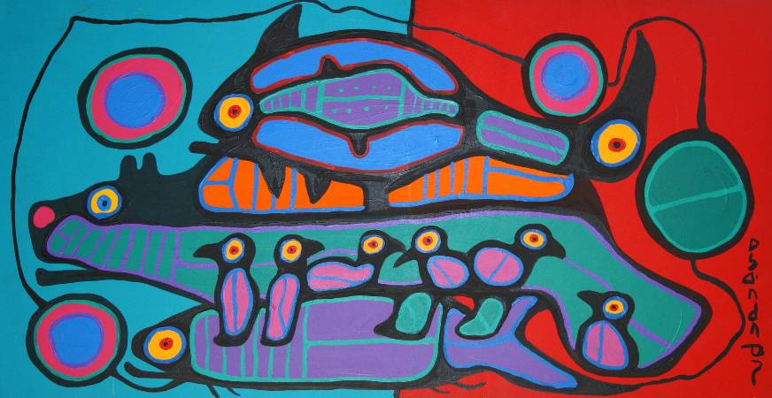 Norval Morrisseau Canada | Steffich Fine Art, 115 Fulford-Ganges Rd #3103, Salt Spring Island, BC V8K 2T9, Canada | Phone: (877) 537-8448