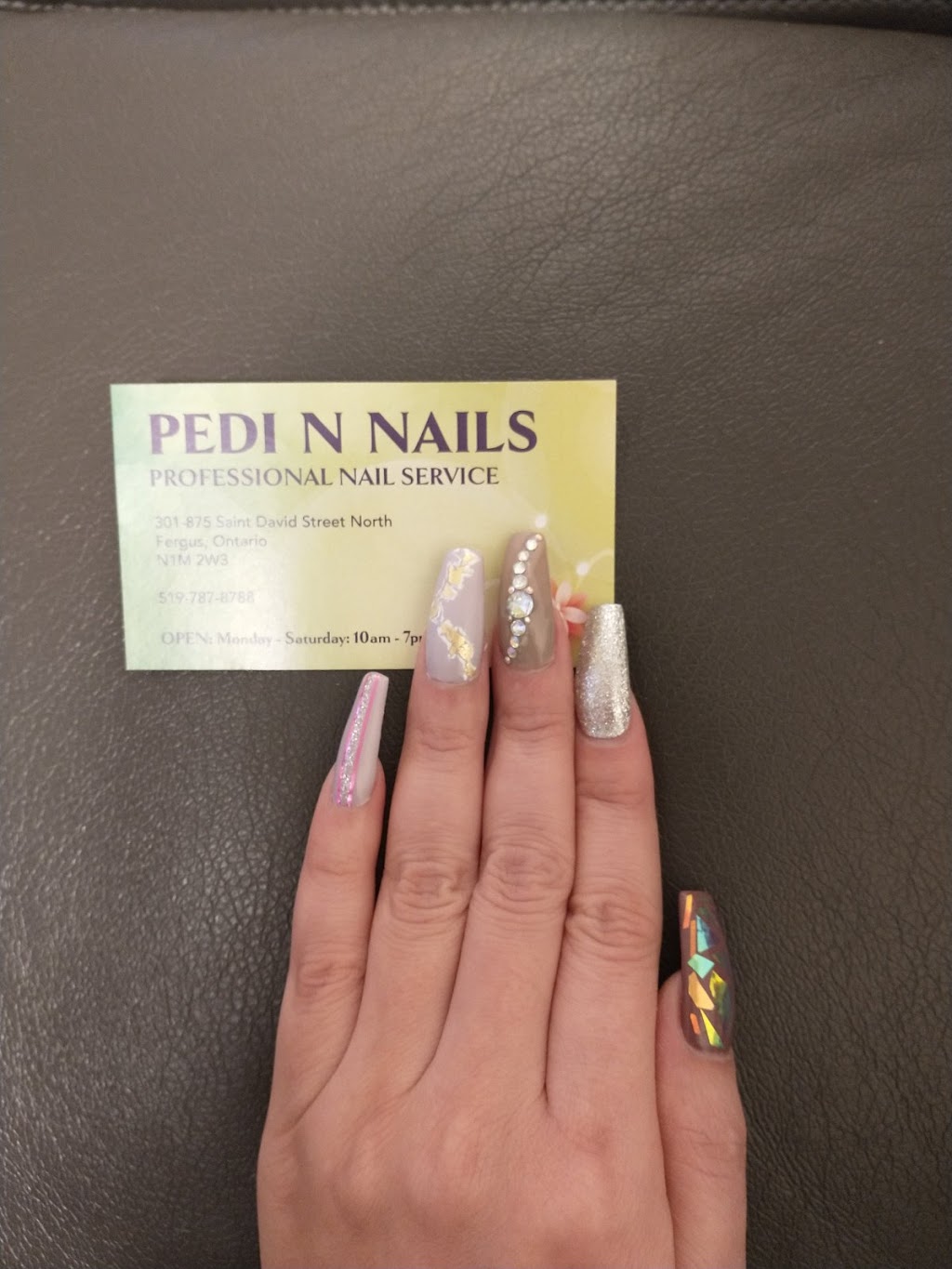 Pedi N Nails | 875 St David St N Unit 301, Fergus, ON N1M 2W3, Canada | Phone: (519) 787-8788