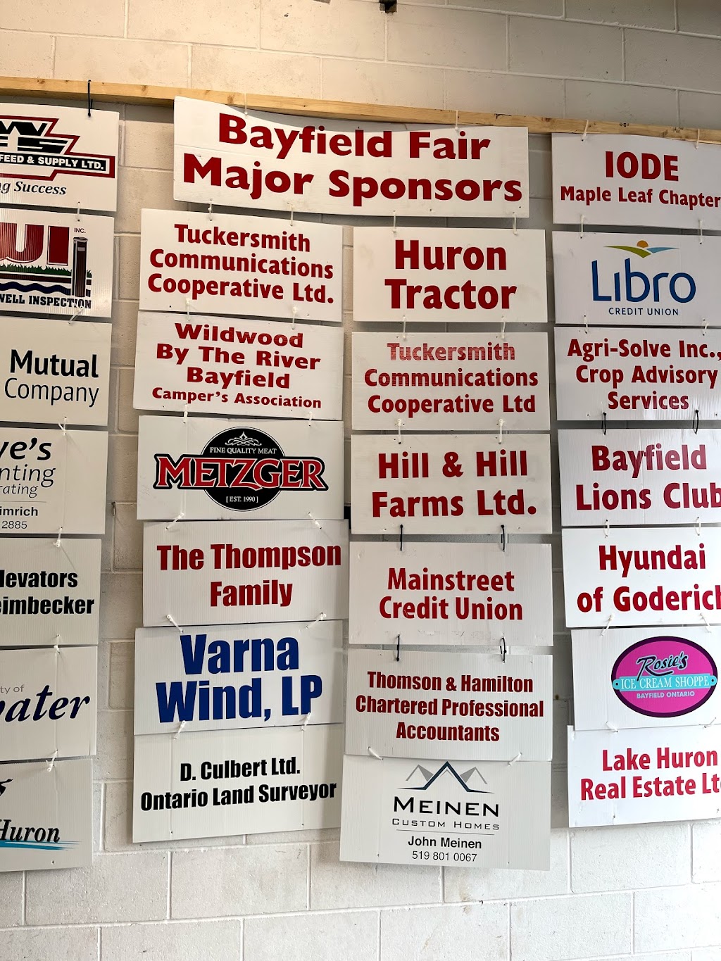 Bayfield Agricultural Society Grounds | 1 Fry St, Bayfield, ON N0M 1G0, Canada | Phone: (519) 482-5490