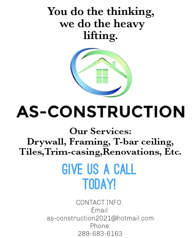AS-construction | 192 Arrowhead Dr, Hamilton, ON L8W 3Z4, Canada | Phone: (289) 683-6163