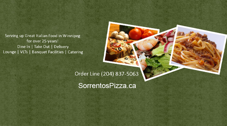 Sorrentos Bar & Pizzeria | 3900 Grant Ave, Winnipeg, MB R3R 3C5, Canada | Phone: (204) 837-5063