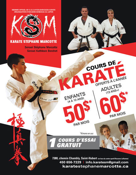 Karaté Stéphane Marcotte | 7380 Chemin de Chambly, Saint-Hubert, QC J3Y 3S4, Canada | Phone: (450) 656-7229