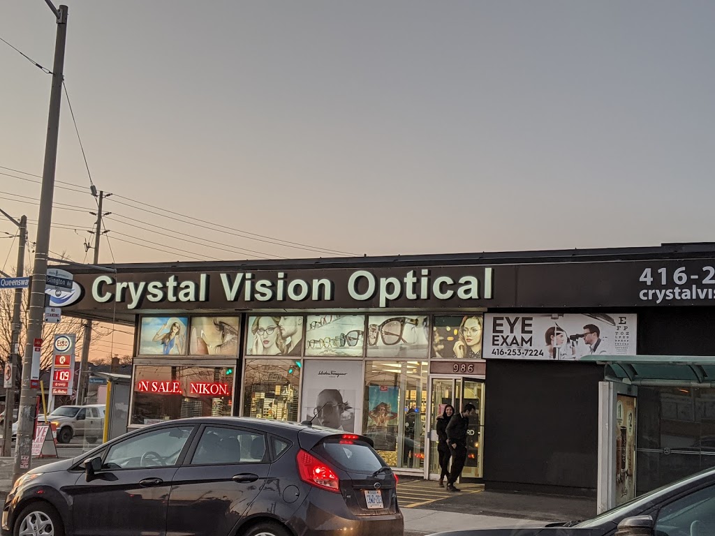 Crystal Vision Optical | 986 The Queensway, Etobicoke, ON M8Z 1P6, Canada | Phone: (416) 253-7224