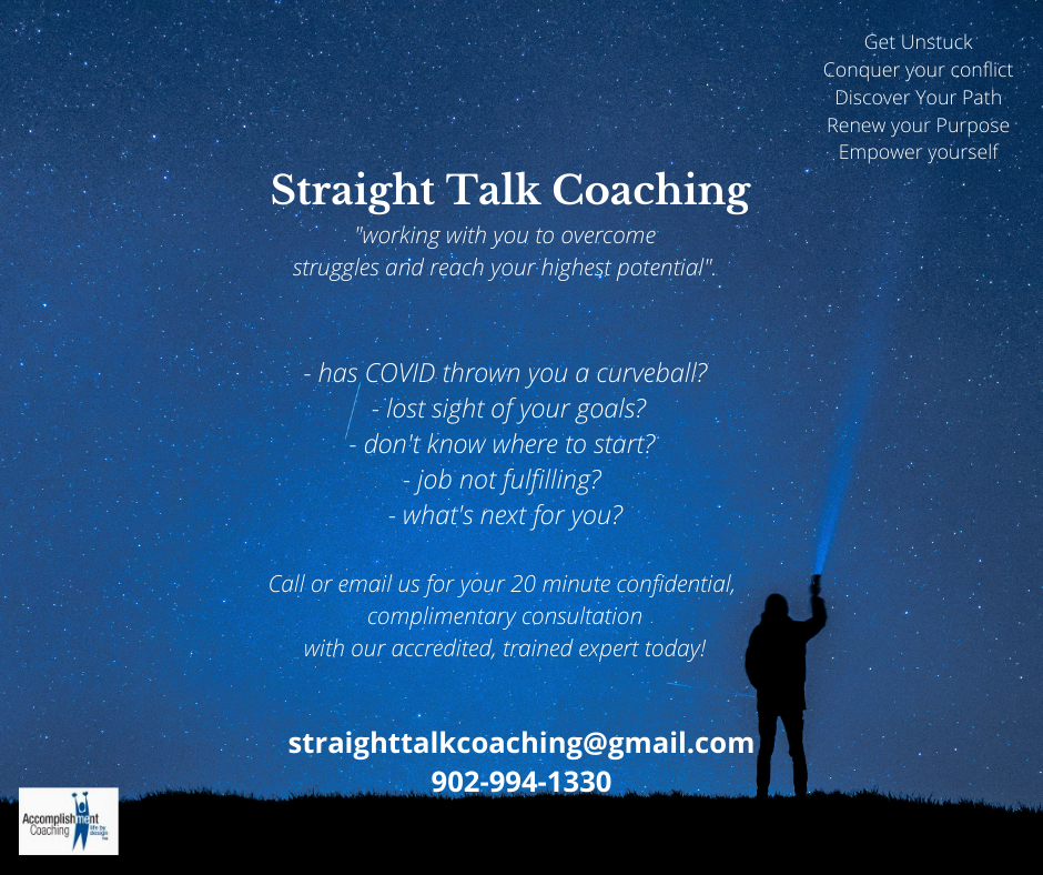 Straight Talk Coaching | 210 Woodville Rd, Greenhill, NS B0N 2A0, Canada | Phone: (902) 994-1330