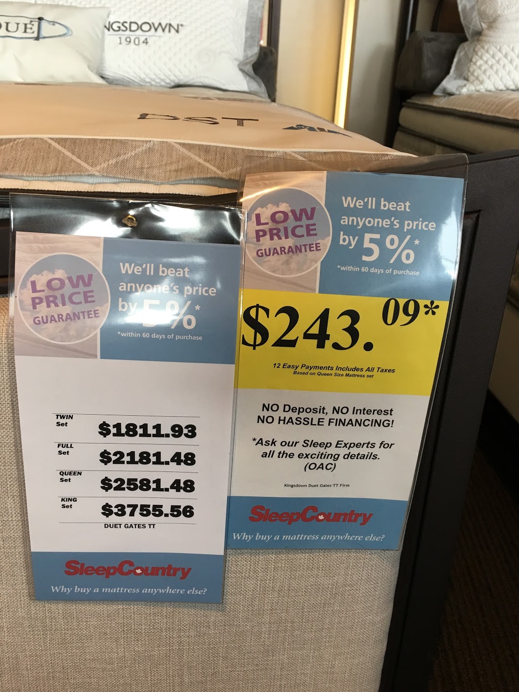 Sleep Country Canada | 3653 Portage Ave Portage Avenue, Winnipeg, MB R3K 2G6, Canada | Phone: (204) 837-1404
