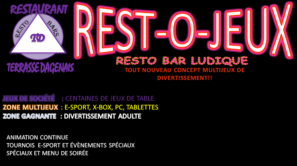 Rest-O-Jeux | 5575 Bd Dagenais O, Laval, QC H7R 1M1, Canada | Phone: (450) 627-2441