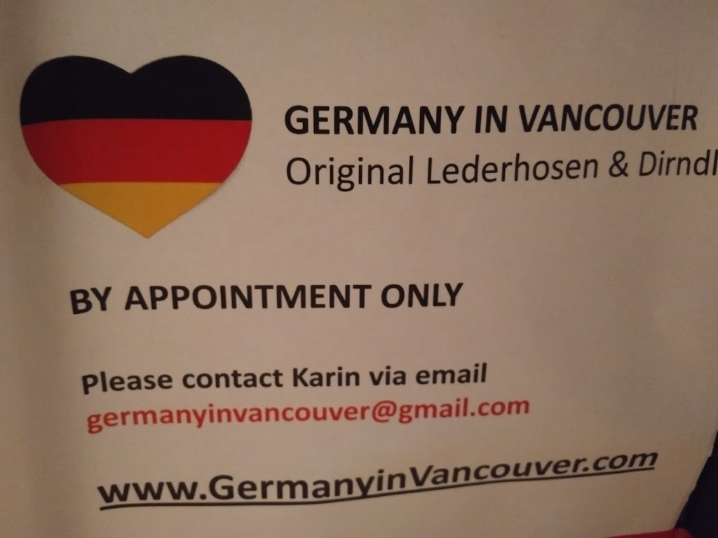 Germany in Vancouver. Dirndl, Lederhosen, Oktoberfest costume re | 3102 Fromme Rd, North Vancouver, BC V7K 2C9, Canada | Phone: (778) 688-7648