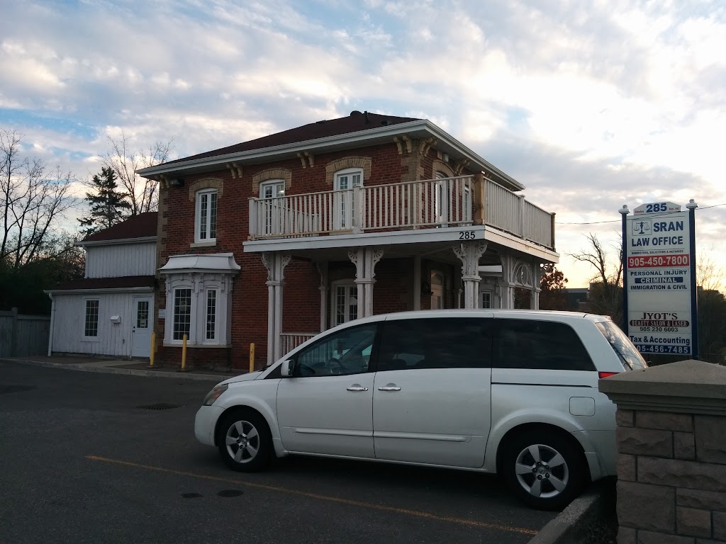 Sran Law Office | 285 Steeles Ave W, Brampton, ON L6Y 0B5, Canada | Phone: (905) 450-7800