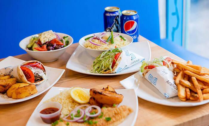 Arahova Souvlaki Pointe-Claire | 46 Bd Brunswick Suite B, Pointe-Claire, QC H9B 2L3, Canada | Phone: (514) 695-9655