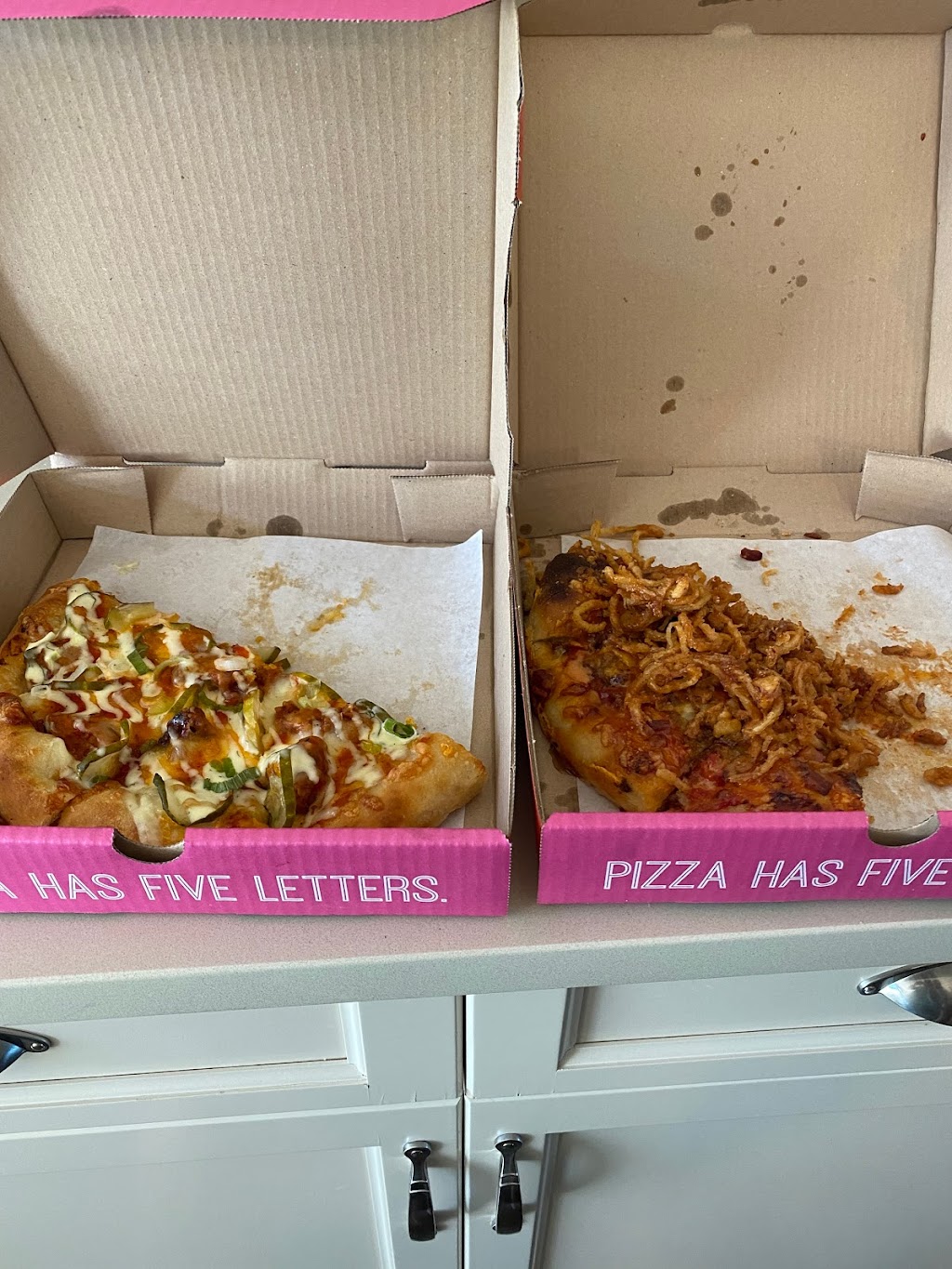 Pink Door Pizza | 4307 130 Ave SE #180, Calgary, AB T2Z 3V8, Canada | Phone: (403) 764-7465