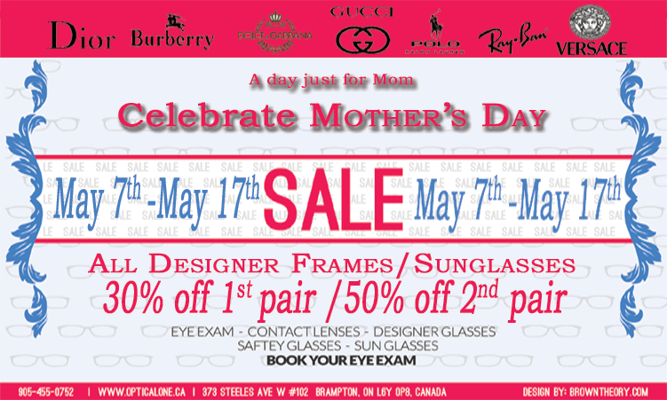 Optical One | 373 Steeles Ave W #102, Brampton, ON L6Y 0P8, Canada | Phone: (905) 455-0752