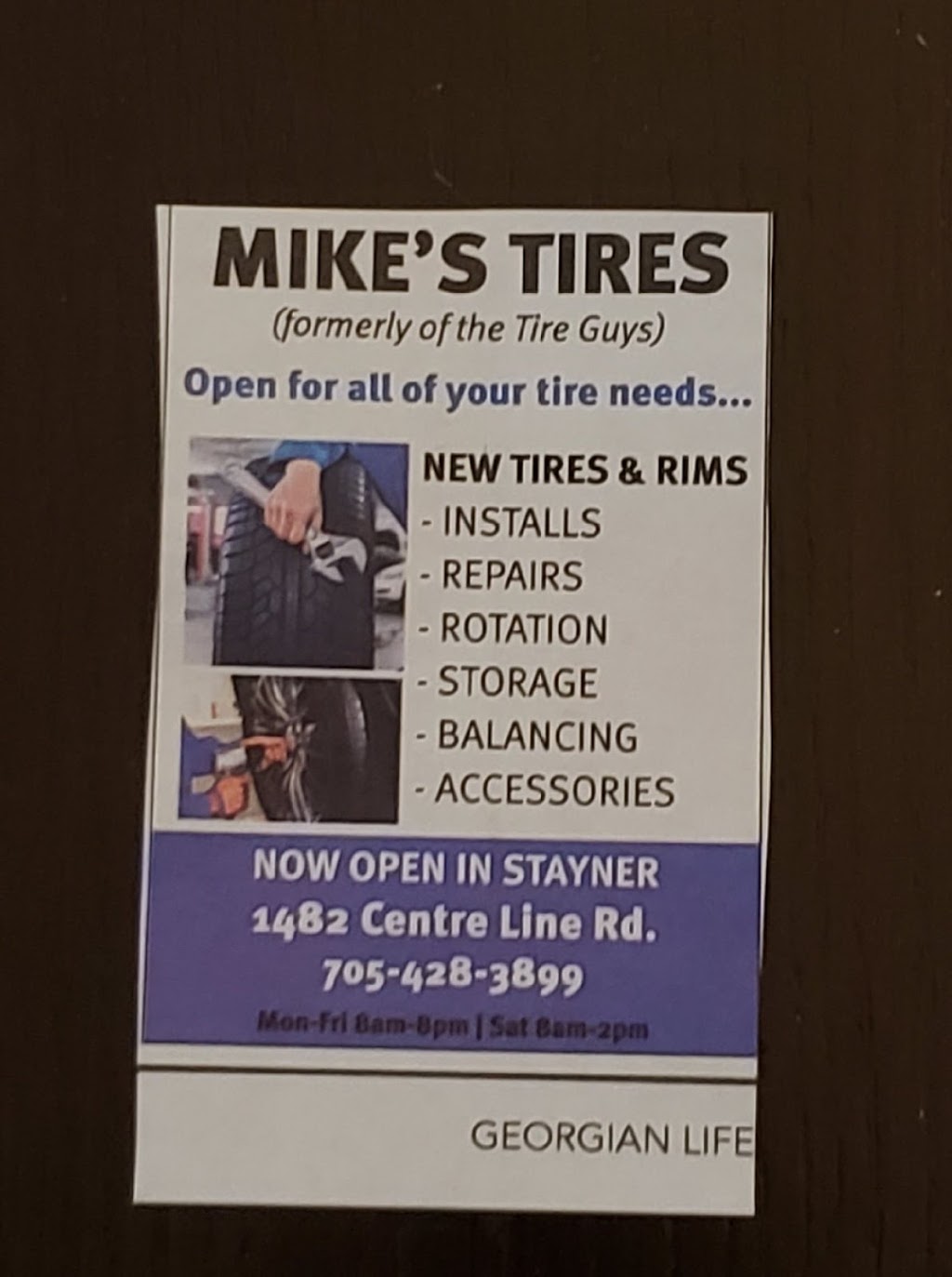 Mikes Tire Guys | 1482 Centerline Road, Stayner, ON L0M 1S0, Canada | Phone: (705) 428-3899