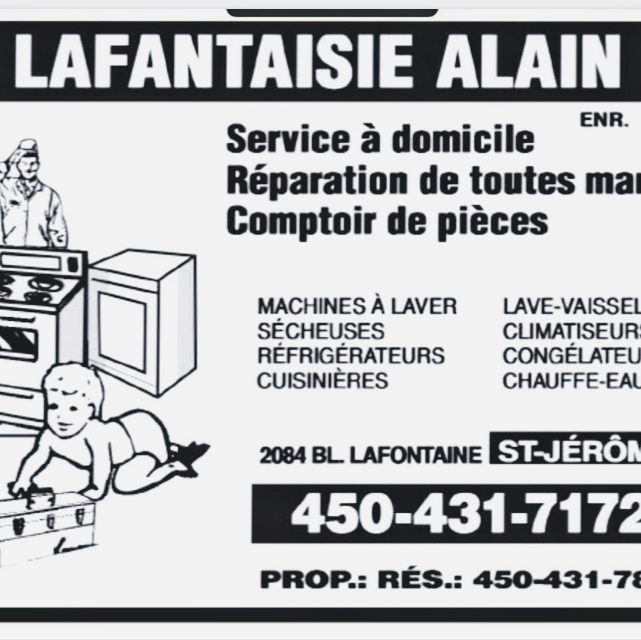 Lafantaisie Alain Enr | 141 Rue Josée, Saint-Jérôme, QC J7Y 4S4, Canada | Phone: (450) 431-7172