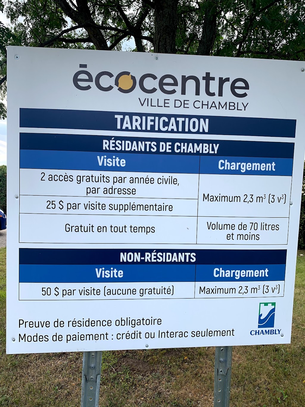 Eco-Centre Chambly | 2400 Bd Industriel, Chambly, QC J3L 4X3, Canada | Phone: (450) 658-8788