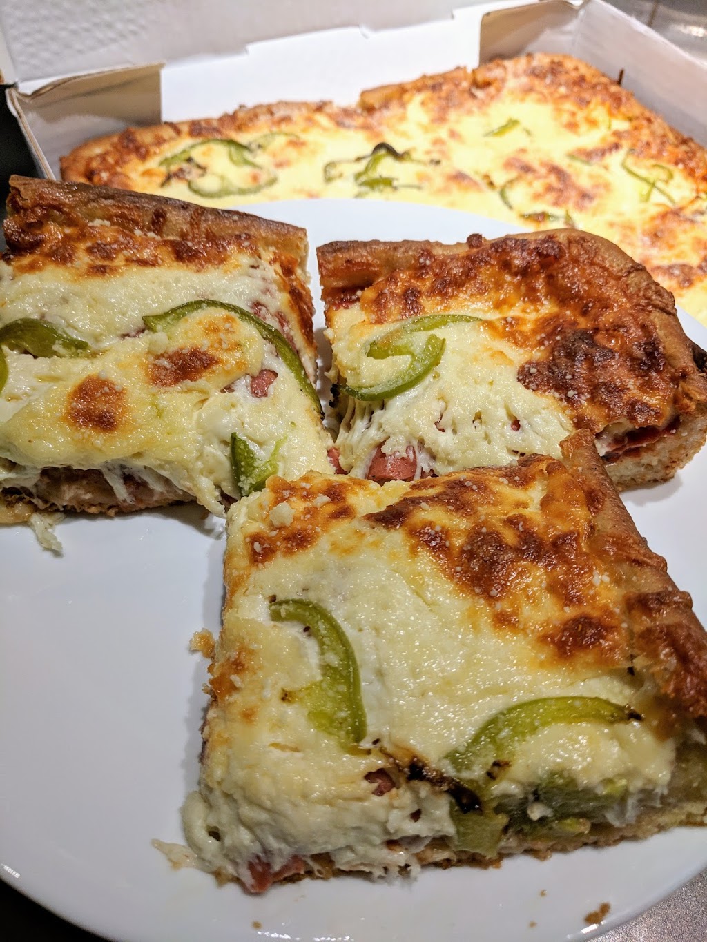 Chicago Deep Dish Pizza - Calgarys Original | 211 153 Ave SE, Calgary, AB T2X 2K2, Canada | Phone: (403) 531-3131