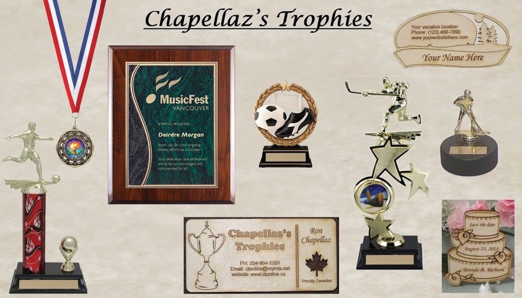 Chapellazs Trophies | 207 Rosser Rd, Saint François Xavier, MB R4L 1A4, Canada | Phone: (204) 864-2501