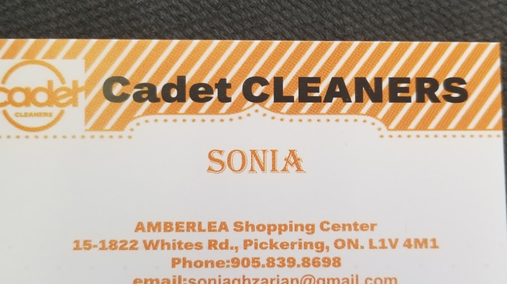 Cadet Cleaners | 1822 Whites Rd N, Pickering, ON L1V 4M1, Canada | Phone: (905) 839-8698