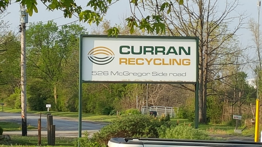 Curran Recycling Ltd | 526 McGregor Side Rd, Sarnia, ON N7T 7H5, Canada | Phone: (519) 332-0849