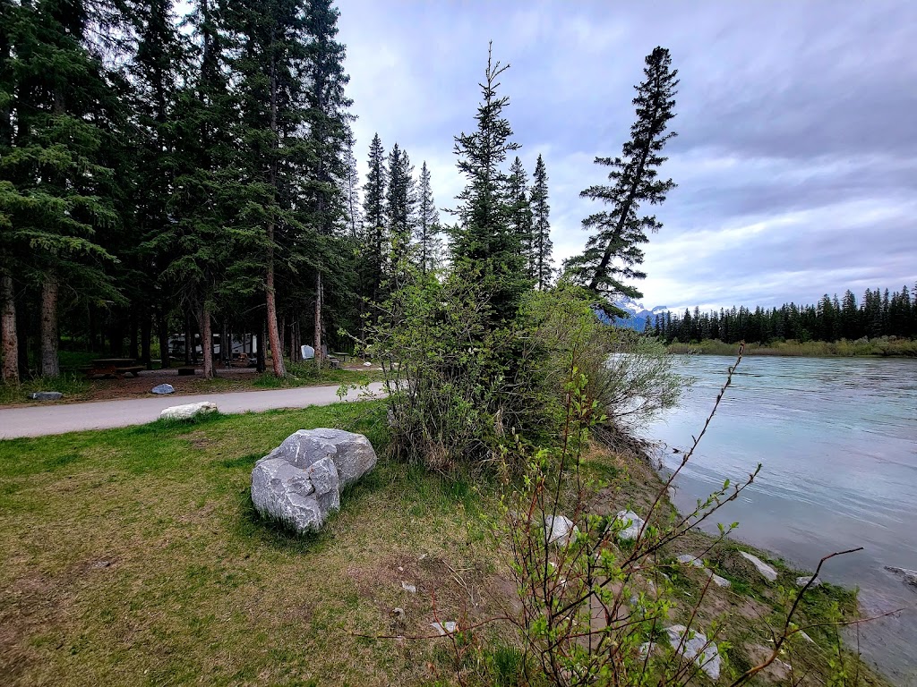 Bow River Campground | Hwy 1 and, Three Sisters Pkwy, Canmore, AB T0L 2C0, Canada | Phone: (403) 673-2163