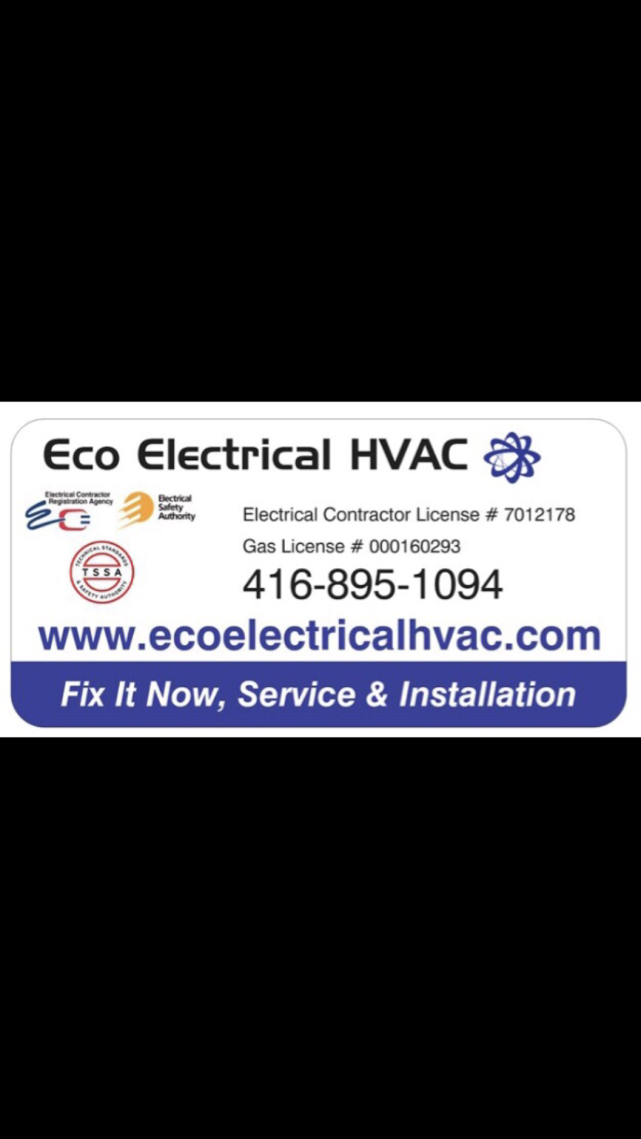 Eco Electrical HVAC. | 9 Gosselin Ct, Whitby, ON L1R 0M8, Canada | Phone: (416) 895-1094