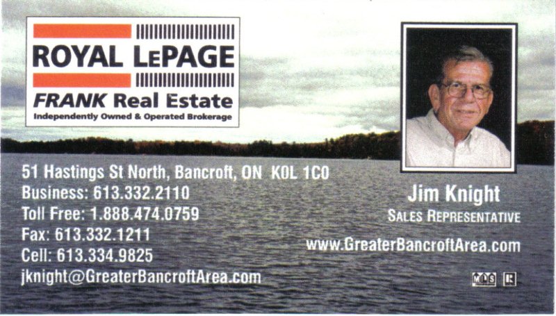 Royal LePage Frank Real Estate | 45 Hastings St N, Bancroft, ON K0L 1C0, Canada | Phone: (613) 332-2110