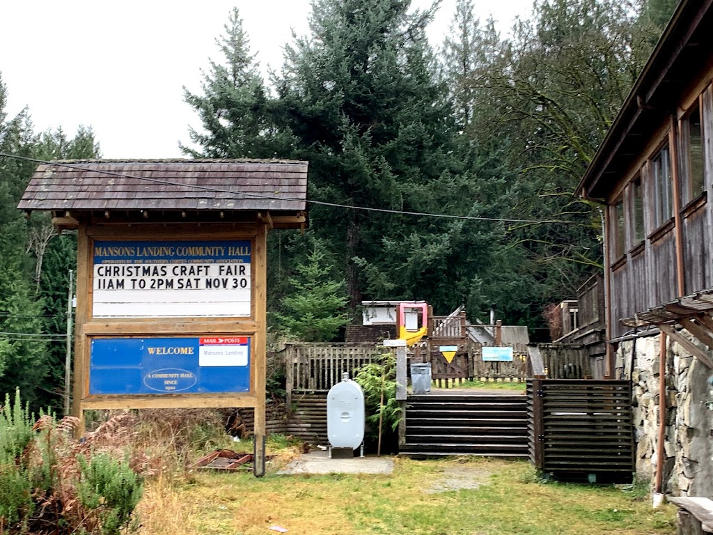 Mansons Hall | 983 Beasley Rd, Mansons Landing, BC V0P 1K0, Canada | Phone: (250) 935-0015