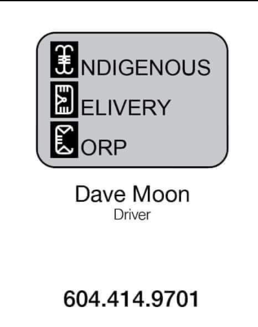 Indigenous delivery Corp | Barnet at Manson, Powell River, BC V8A 3N3, Canada | Phone: (604) 414-9701