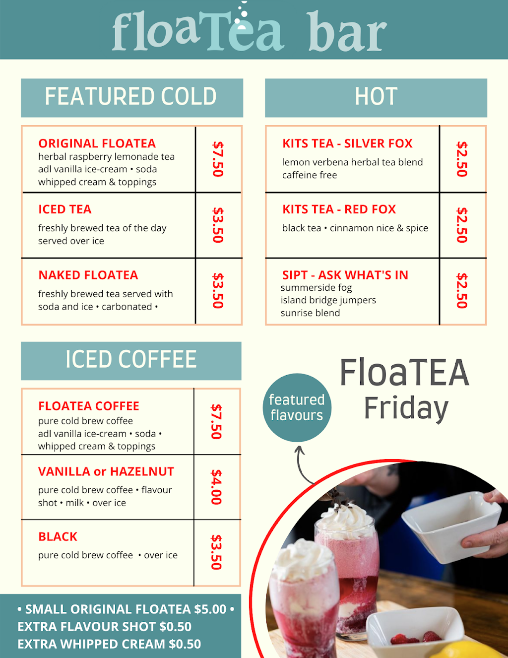 FloaTEA | 2852 PE-1A North Bedeque, Summerside, PE C1N 4J9, Canada | Phone: (902) 303-8327