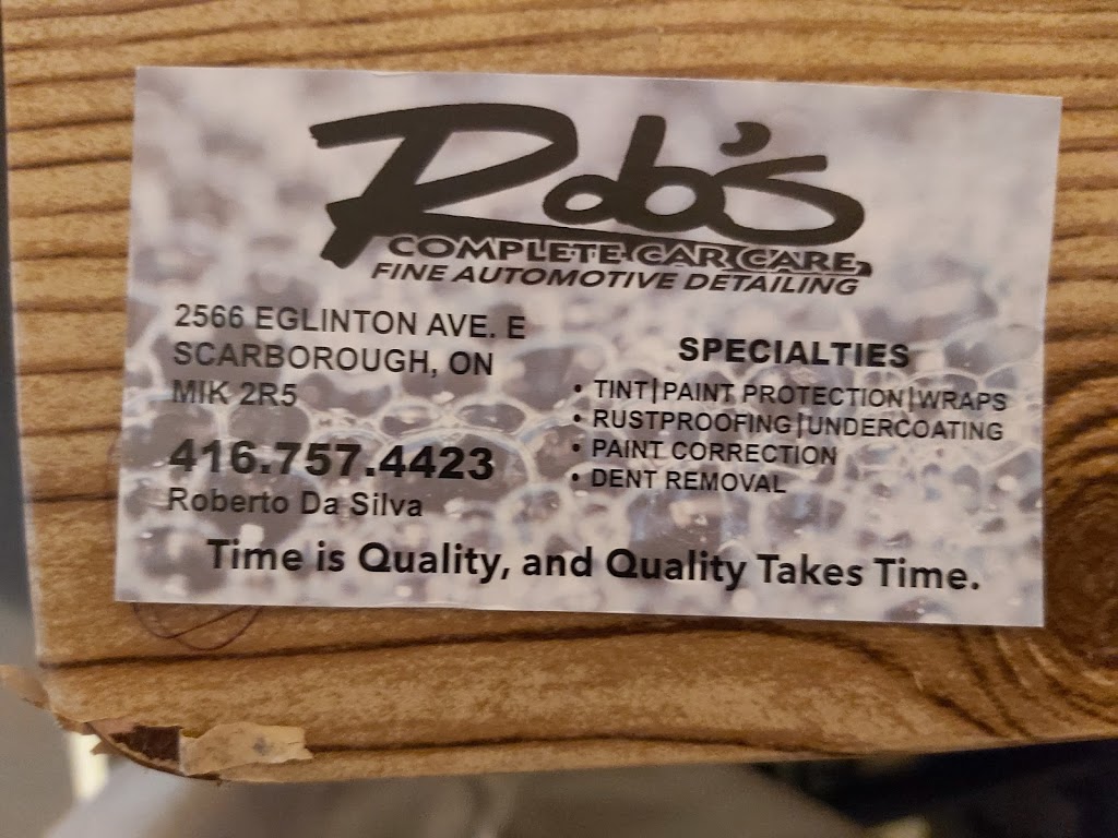 Robs Complete Car Care | 2566 Eglinton Ave E, Scarborough, ON M1K 2R5, Canada | Phone: (416) 757-4423
