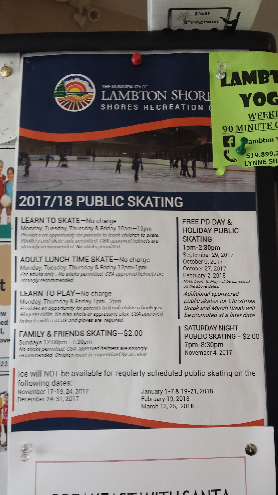 The Shores Recreation Centre | 7883 Amtelecom Pkwy, Forest, ON N0N 1J0, Canada | Phone: (519) 786-5371