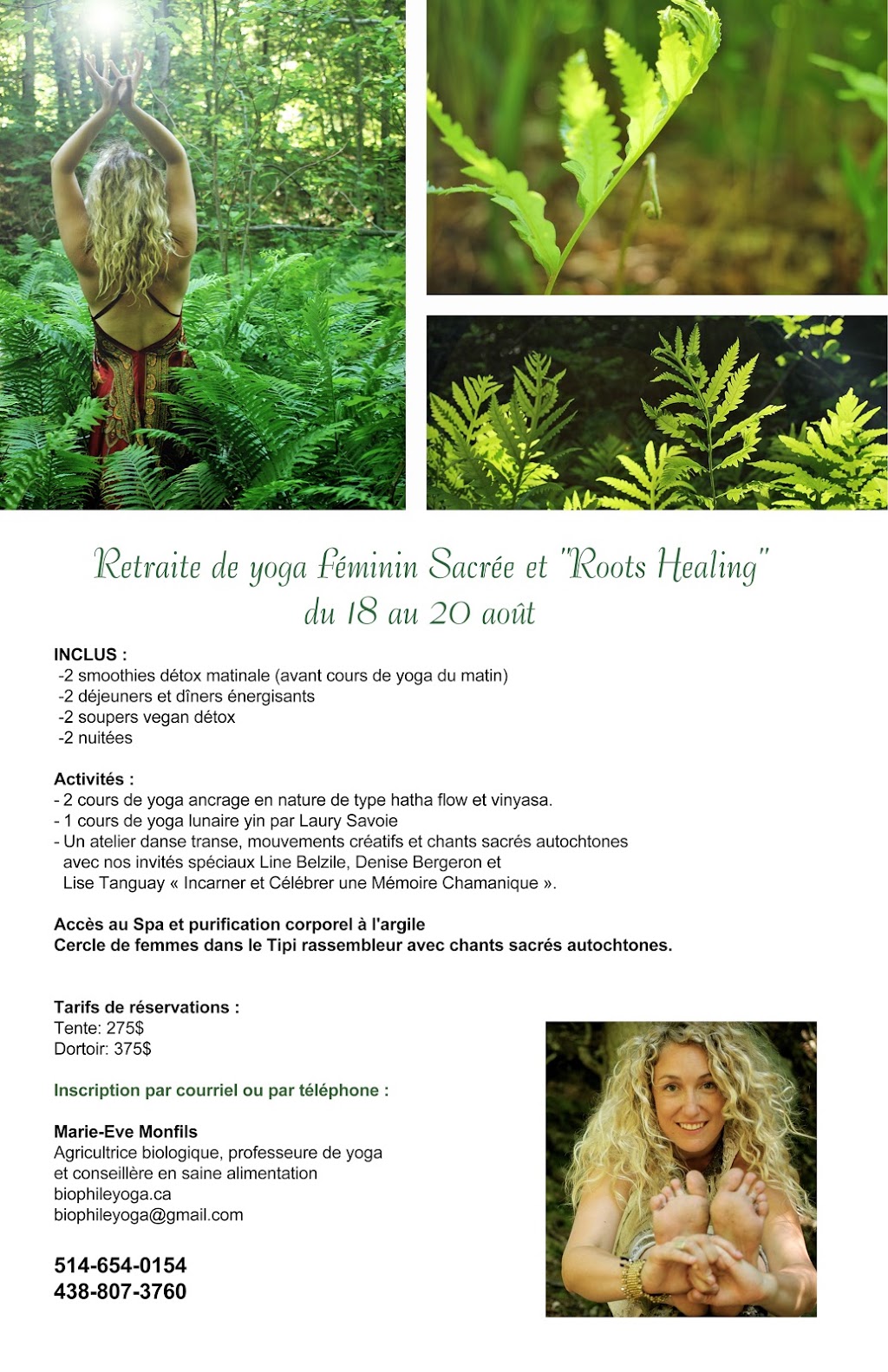 Biophile Yoga | 36 Rue Beaucage, Saint-Roch-de-lAchigan, QC J0K 3H0, Canada | Phone: (514) 654-0154