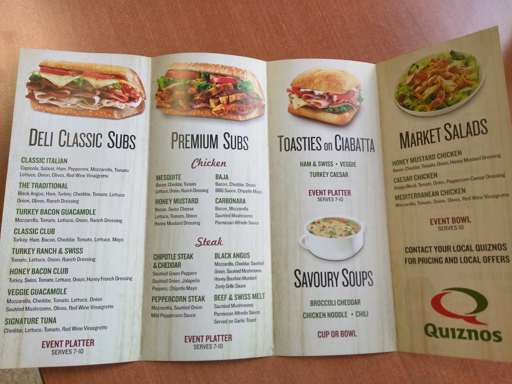 Quiznos | 1411 Henderson Hwy Unit 1411A, Winnipeg, MB R2G 1N3, Canada | Phone: (204) 338-5700